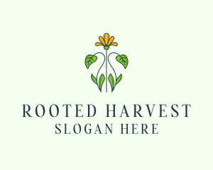 Flower Garden Plant logo design