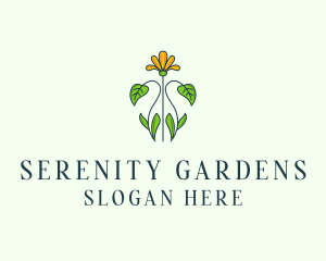 Flower Garden Plant logo design