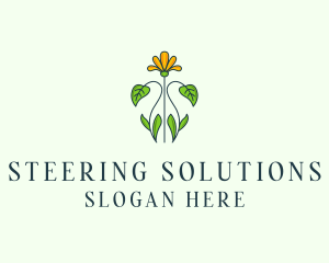 Flower Garden Plant logo design