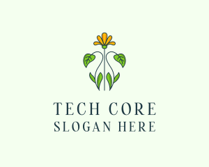 Flower Garden Plant logo design