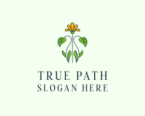 Flower Garden Plant logo design