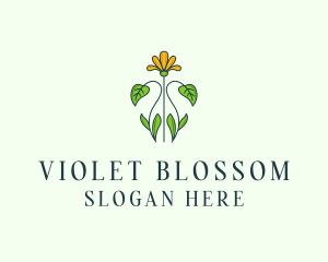 Flower Garden Plant logo design