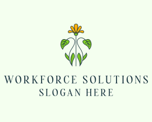 Flower Garden Plant logo design