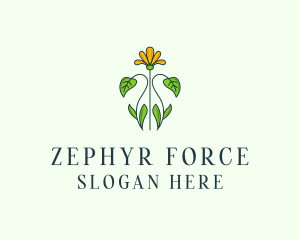 Flower Garden Plant logo design