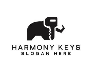 Elephant Key Security logo design