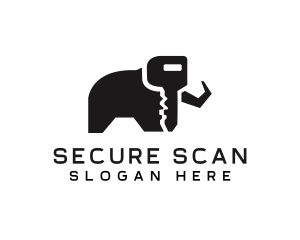 Elephant Key Security logo design