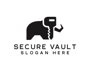 Elephant Key Security logo design