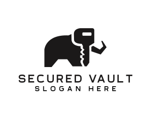 Elephant Key Security logo design