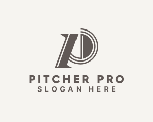 Architect Firm Letter P logo design