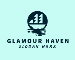 Ocean Water Galleon  Logo