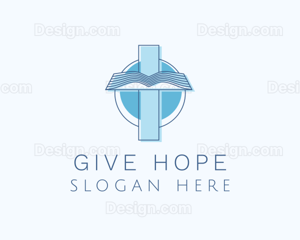 Blue Cross Bible Faith Logo