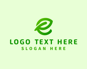 Leaf Environment Letter E logo