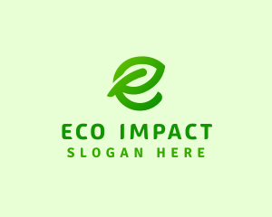 Leaf Environment Letter E logo
