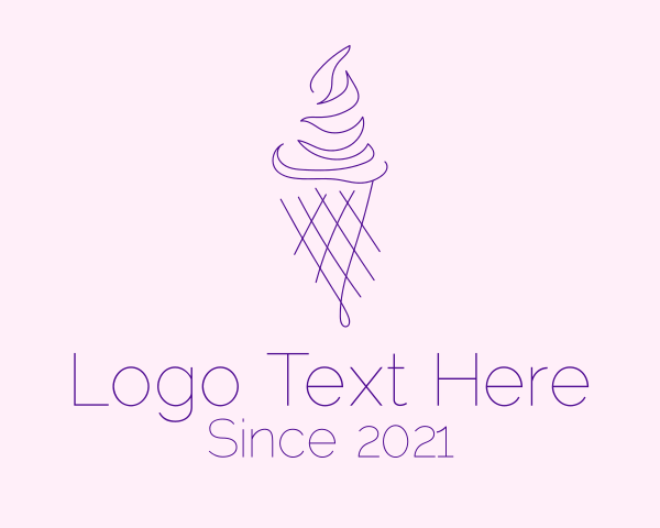 Ice Cream Cone logo example 3