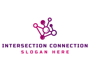 Network Chain Connection logo design