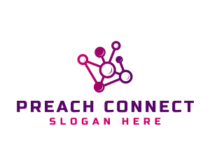 Network Chain Connection logo design