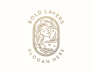 Golden Wellness Woman logo design