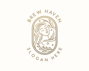 Golden Wellness Woman logo design