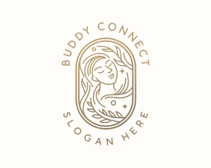 Golden Wellness Woman logo design