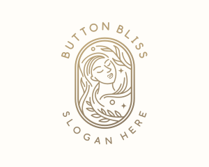 Golden Wellness Woman logo design