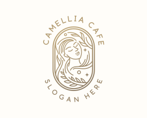 Golden Wellness Woman logo design