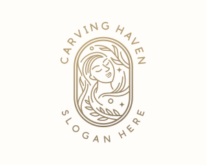 Golden Wellness Woman logo design