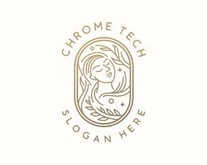 Golden Wellness Woman logo design