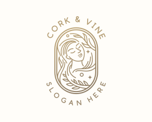 Golden Wellness Woman logo design