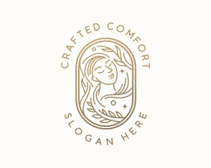 Golden Wellness Woman logo design