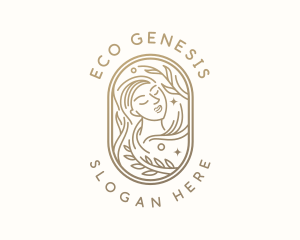 Golden Wellness Woman logo design