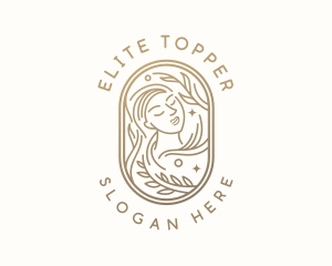 Golden Wellness Woman logo design