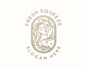 Golden Wellness Woman logo design