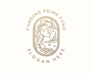 Golden Wellness Woman logo design