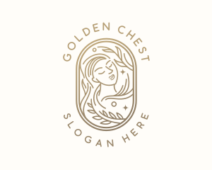 Golden Wellness Woman logo design