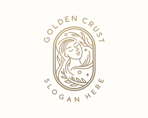 Golden Wellness Woman logo design