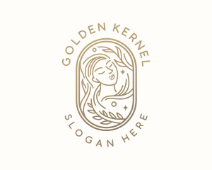 Golden Wellness Woman logo design