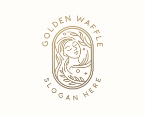 Golden Wellness Woman logo design