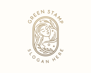 Golden Wellness Woman logo design