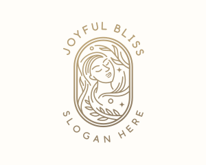 Golden Wellness Woman logo design