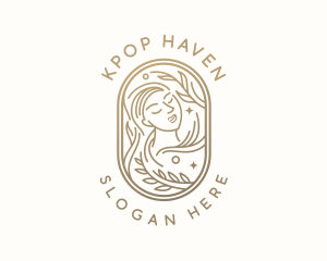 Golden Wellness Woman logo design