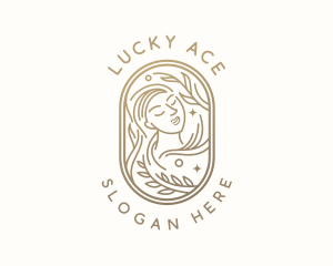 Golden Wellness Woman logo design