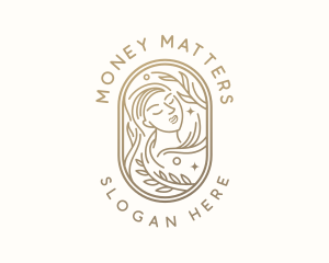 Golden Wellness Woman logo design