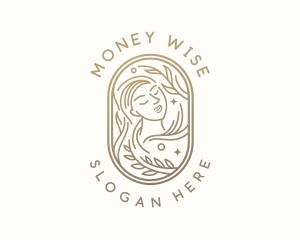 Golden Wellness Woman logo design