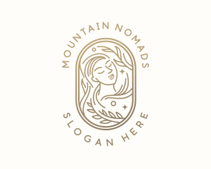 Golden Wellness Woman logo design