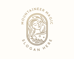 Golden Wellness Woman logo design