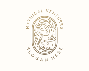 Golden Wellness Woman logo design