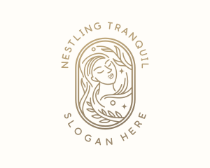 Golden Wellness Woman logo design