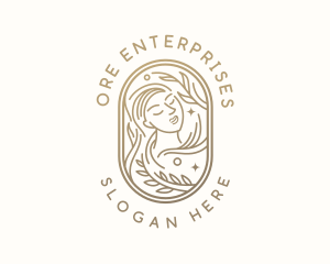 Golden Wellness Woman logo design