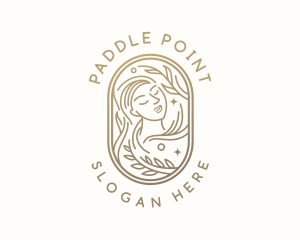 Golden Wellness Woman logo design