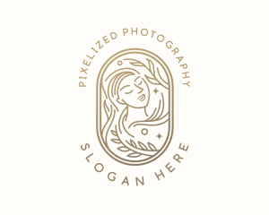 Golden Wellness Woman logo design